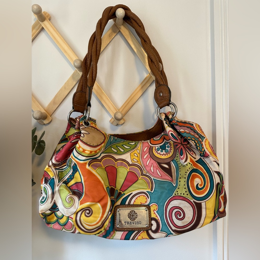 Treviso Boho floral style slouch purse